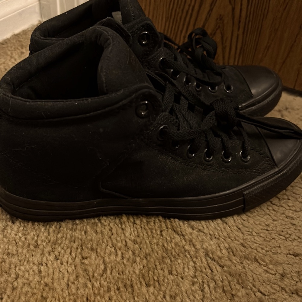 Black High Top Converse - Picture 2 of 4